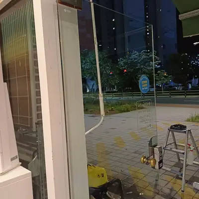 명지외벽청소 야간 전문 시스템 현장 사진