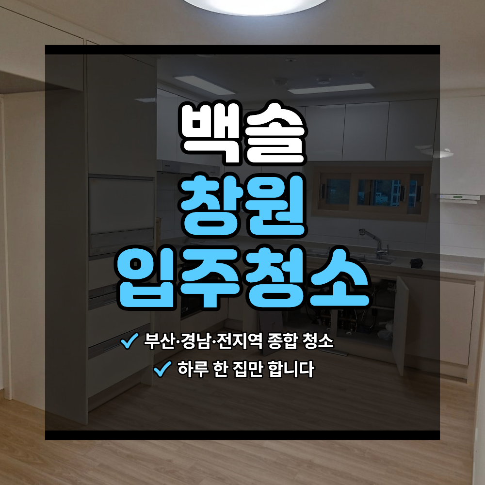 창원 대원포레나 구축 아파트 입주 청소